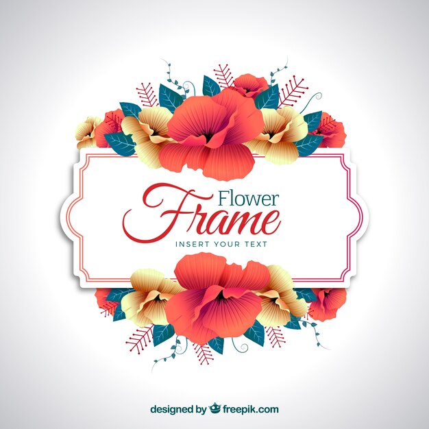 Flower frame background