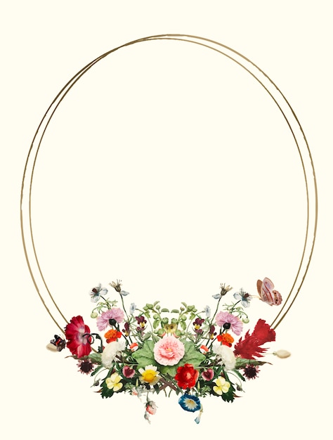 Free Vector flower frame 