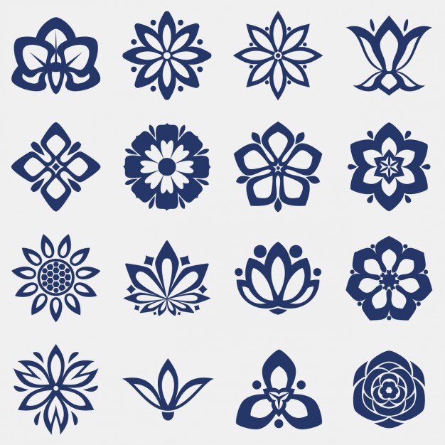 Flower icons collection