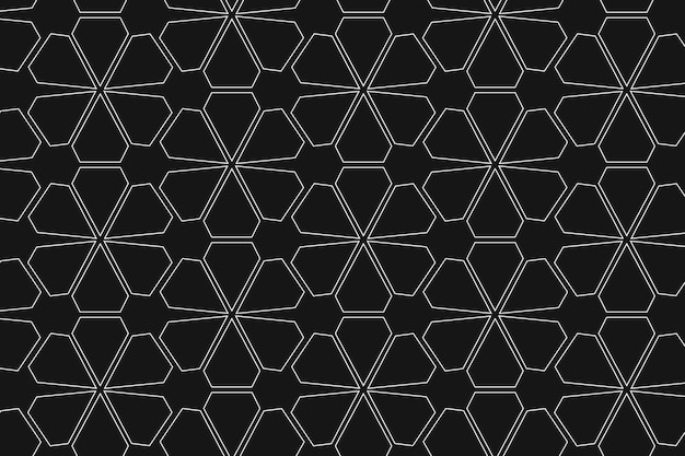 Free Vector flower pattern background, abstract geometric, simple design vector