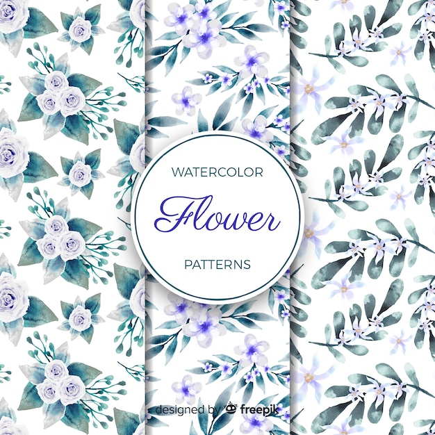 Free vector flower pattern collection