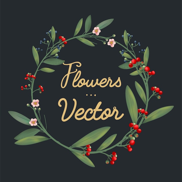 Free vector flower template