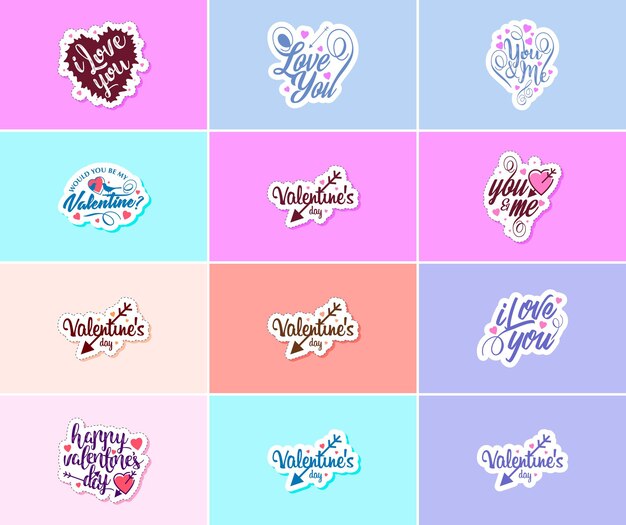 Flowers and Love Valentine's Day Graphics Stickers