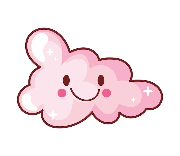 Free Vector fluffy cute cloud