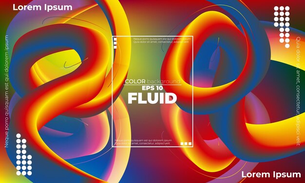 fluid colorful background