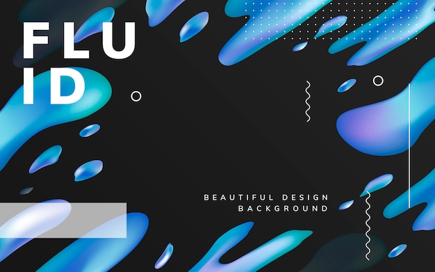 Free vector fluid gradient wallpaper design