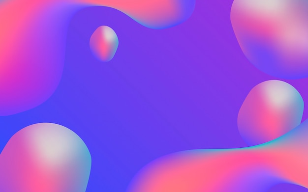 Fluid gradient wallpaper design