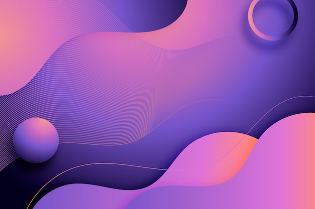 Fluid gradient wavy background