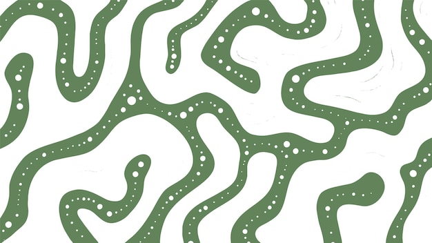 Free Vector fluid maze green pattern