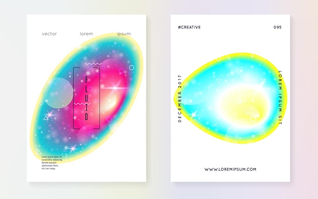 Free vector fluid shape with dynamic elements