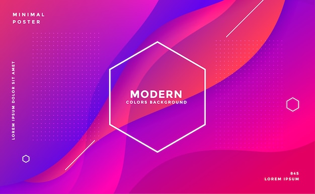 Fluid style modern vibrant abstract background design