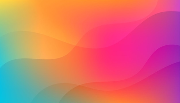 Free vector fluid style multicolor gradient backdrop for presentation