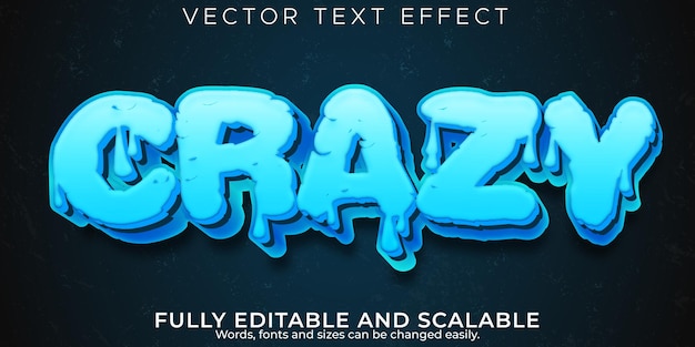 Free vector fluid text effect editable water and spray text style