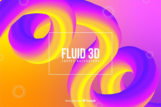 Fluid tridimensional background