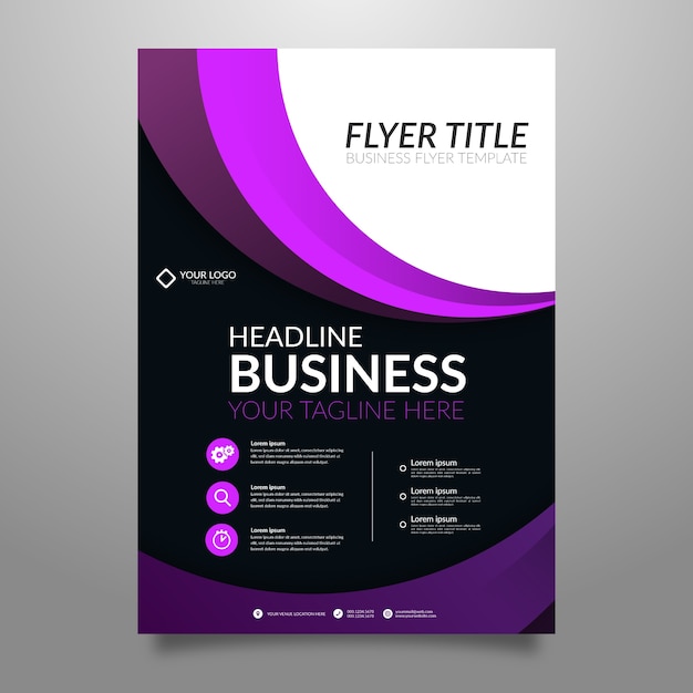 Flyer for business abstract style