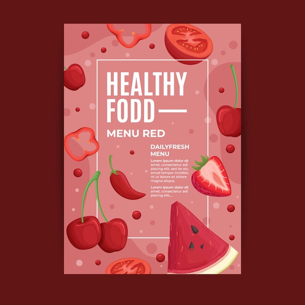 Flyer design healthy food