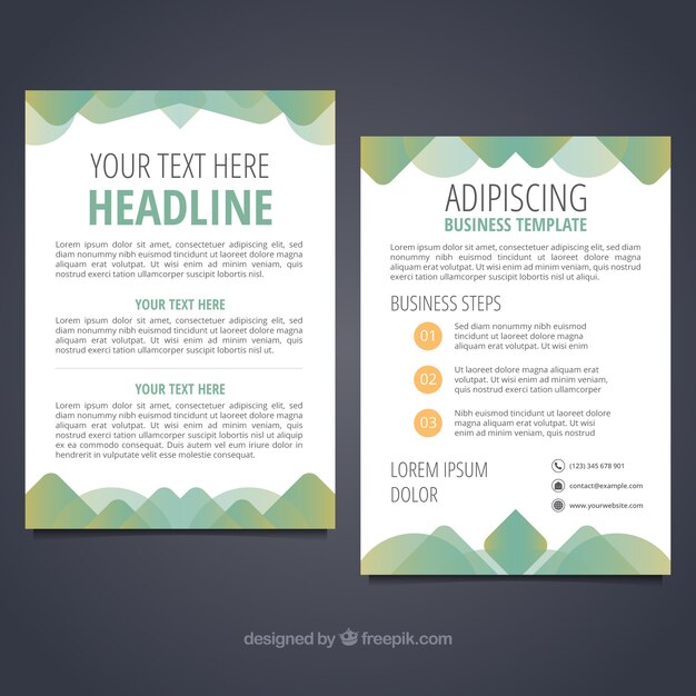 Flyer design with space for text