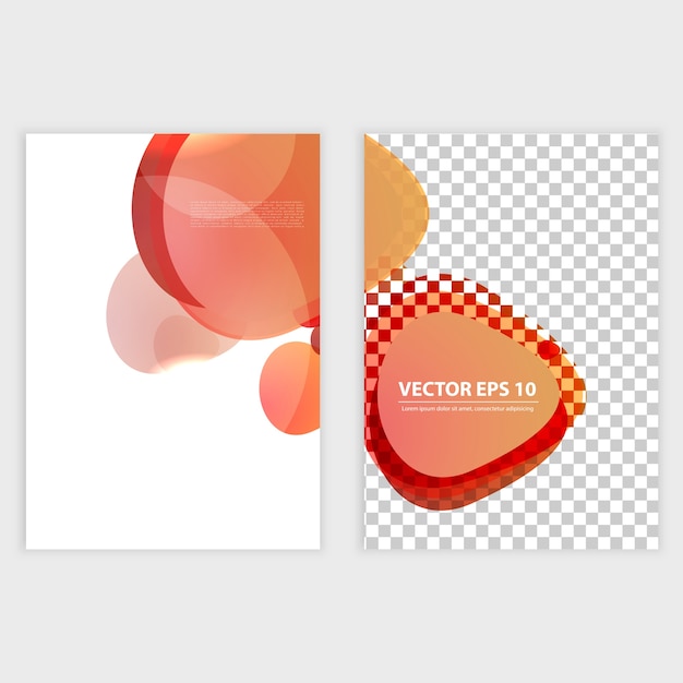 Free Vector flyer template header design circles.