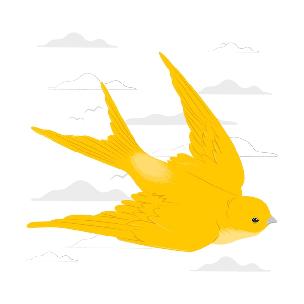 Free Vector flying bird concept illustration