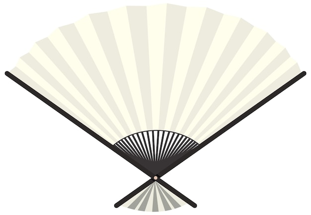 Folding Japanese Fan Vector Design