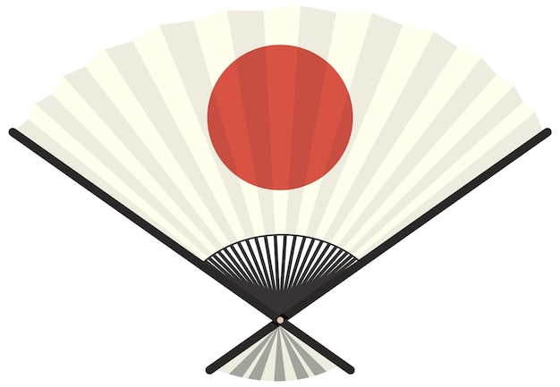 Free Vector folding japanese fan vector design