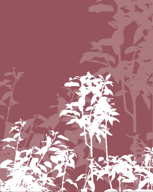 Free Vector foliage silhouette