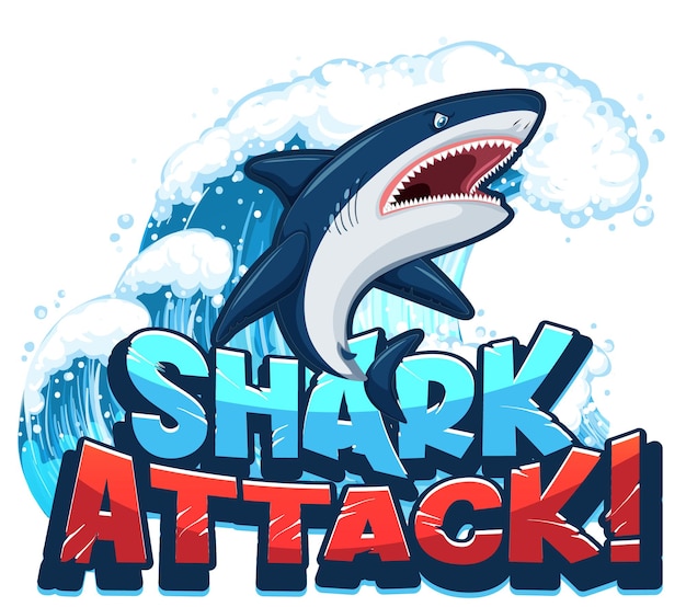 Font design for shark attack