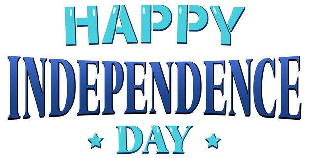 Font design with word Happy Independence day