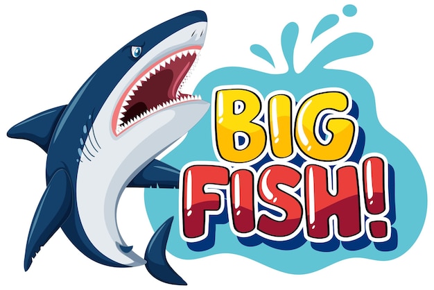 Font design for words big fish