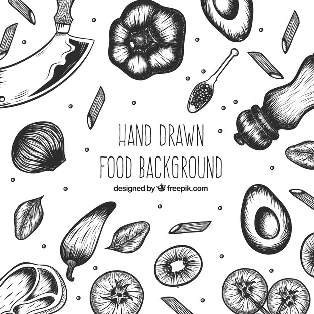 Food background with vegetables