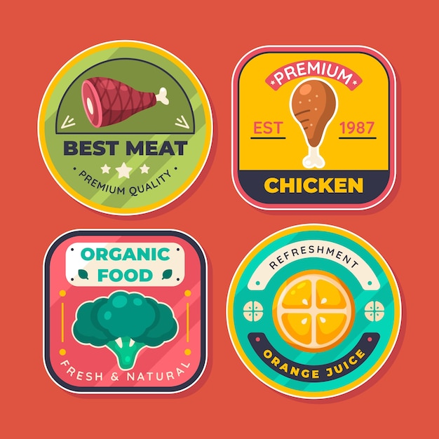 Food collection label design