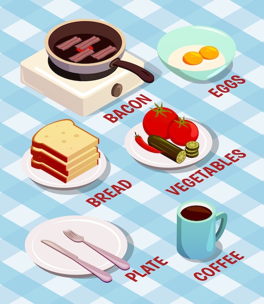 Food Cooking Isometric  