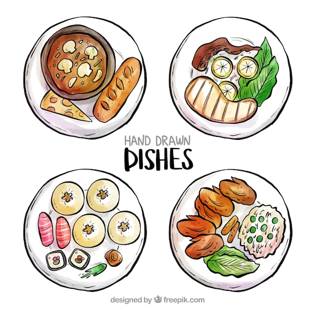 Food dishes collection