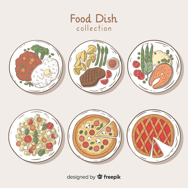 Food dishes collection