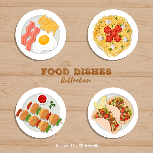 Food dishes set