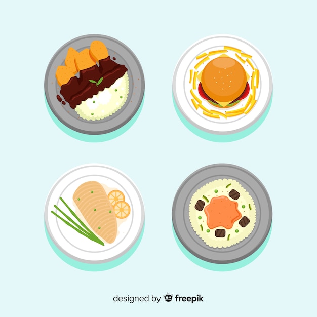 Food dishes set