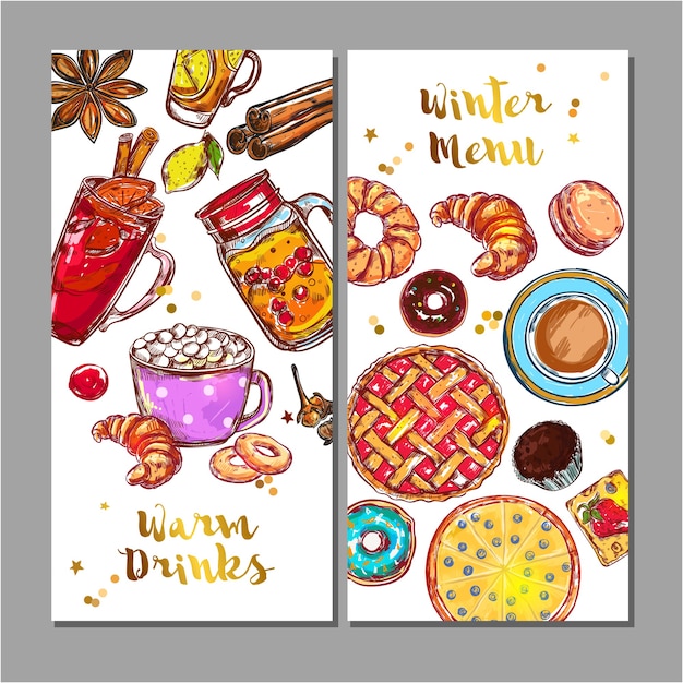 Food Drink Menu Set