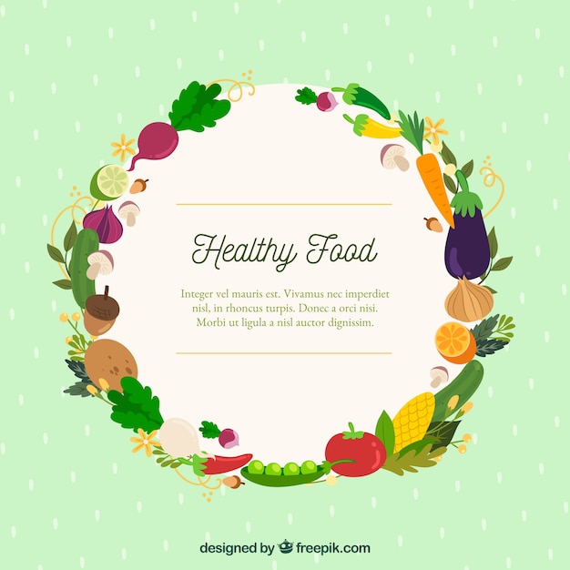 Food frame background