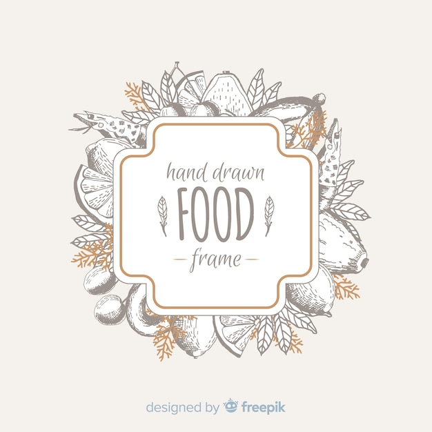 Free Vector food frame