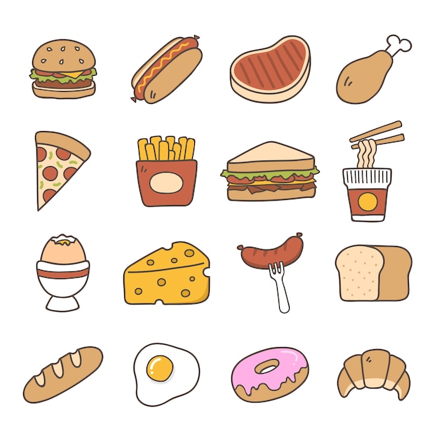 Food icons collection