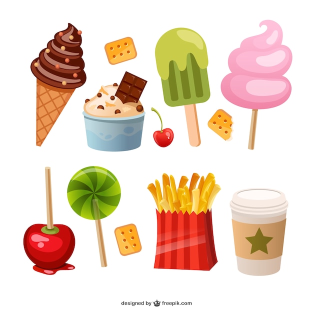 Free vector food pack