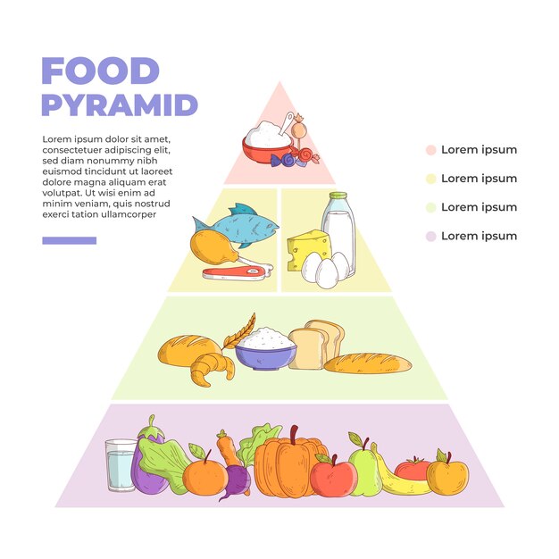 Food pyramid concept