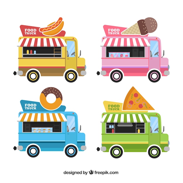 Food truck collection of four