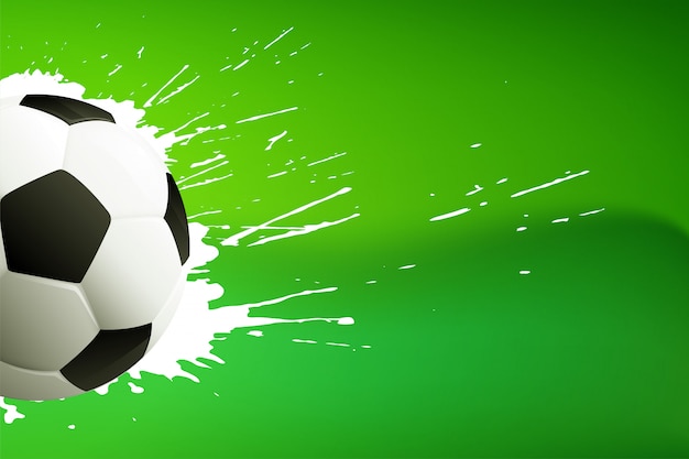 Free Vector footbal; or soccer green background with text space