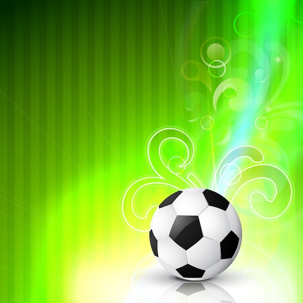 Free Vector football design on green background