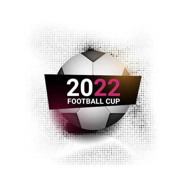 Free Vector football qatar 2022 tournament background