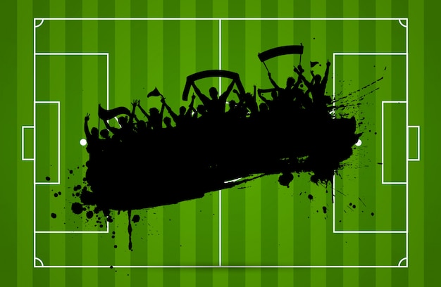 Free Vector football or soccer background 