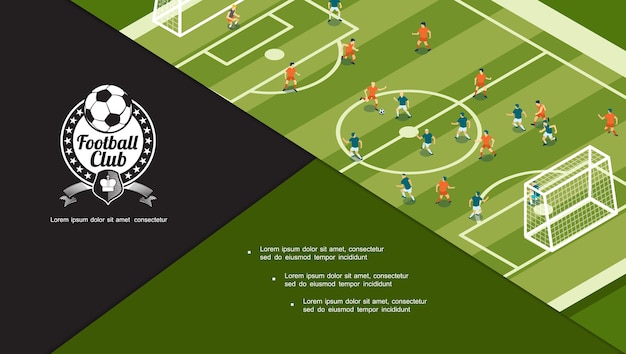 Football tournament concept 