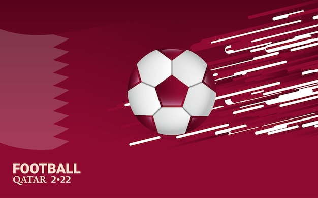 Football Worldcup Qatar 2022 Abstract Soccer Background Template