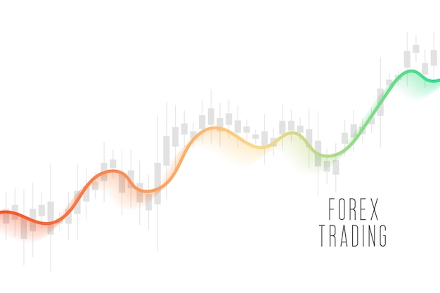 Free vector forex trading chart diagram background understand profit and loss concept